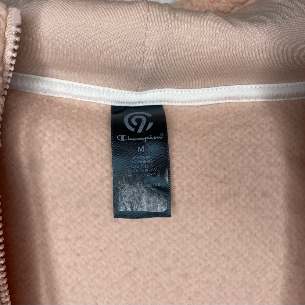 C9 by Champion Fuzzy Sherpa Fleece Teddy Zip Up Hoodie - Picture 7 of 9